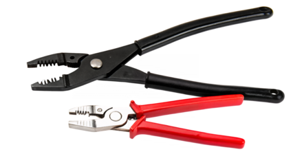 Tools with two jaws for gripping or bending wires and small object