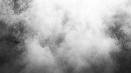 Abstract cloud formation creating a dramatic atmosphere in a monochrome setting