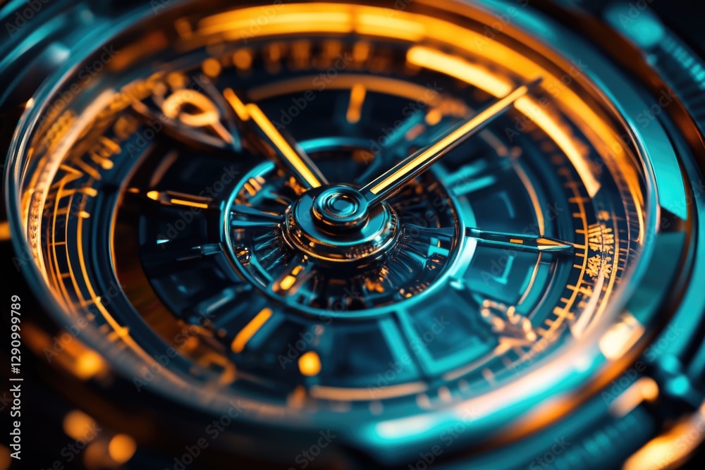 Aufkleber a close-up view of a clock face