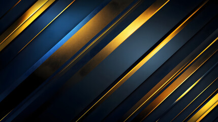 Obraz premium Modern background design with dark blue and gold colors, geometric shapes 