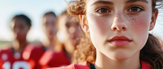 determined young athletes on Sports Team