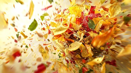 a high-resolution photo of Food dehydrator creating crunchy yet flavorful vegetable chips. isolated on color background, photorealistic, ultra-sharp focus, clear details, studio lighting, natural