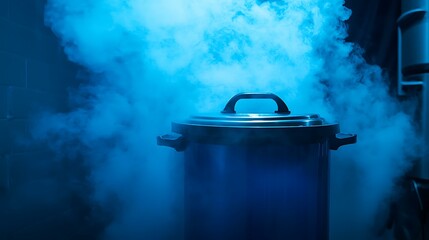 a high-resolution photo of High-pressure cooking technology enhancing food textures. isolated on color background, photorealistic, ultra-sharp focus, clear details, studio lighting, natural
