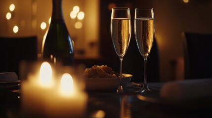 Lottery jackpot winner enjoying a private dinner at a five-star restaurant. Featuring sophistication and indulgence