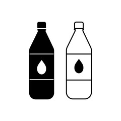 Bottle icon set. bottle vector icon