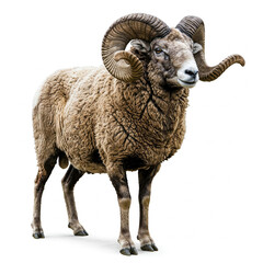 sheep isolated on white