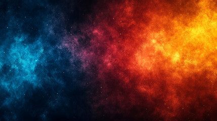 Colorful Cosmic Background With Vibrant Hues of Blue and Orange