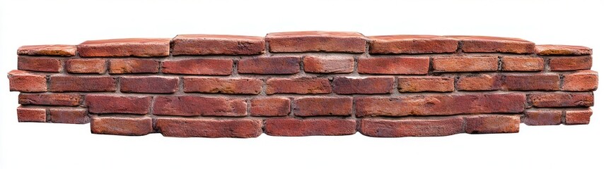 Textured Brick Wall with Vibrant Red and Natural Earthy Tones for Architectural Design and Decoration