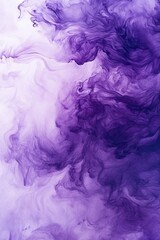 Abstract Purple Ink Diffusion in Water, Fluid Art Photography, Purple Smoke, Colorful Fluid Art