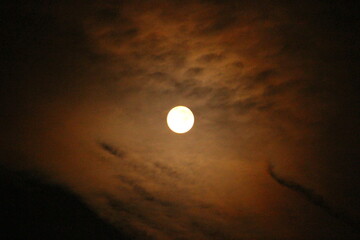 満月　月のある景色　