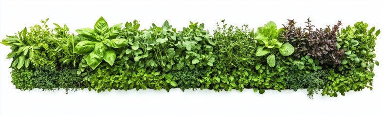 Fresh herbs arrangement.