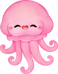 watercolor jellyfish