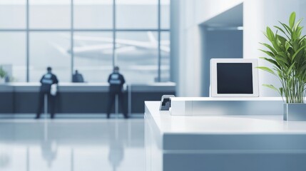 Thief alert at an airport security desk with officers acting immediately. Featuring fast response and airport surveillance