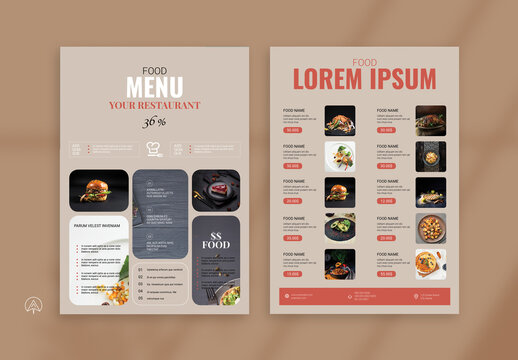 Food Menu Flyer Template