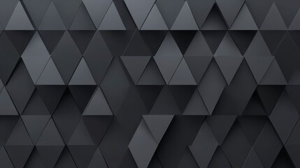 Obraz premium Stunning Dark Geometric Triangle Pattern Design for Modern Architecture. A captivating visual representation of geometric shapes, perfect for modern interior design.