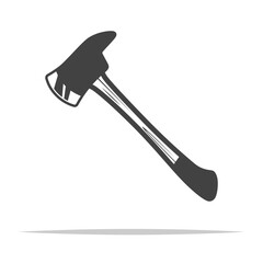 Firefighter axe icon transparent vector isolated
