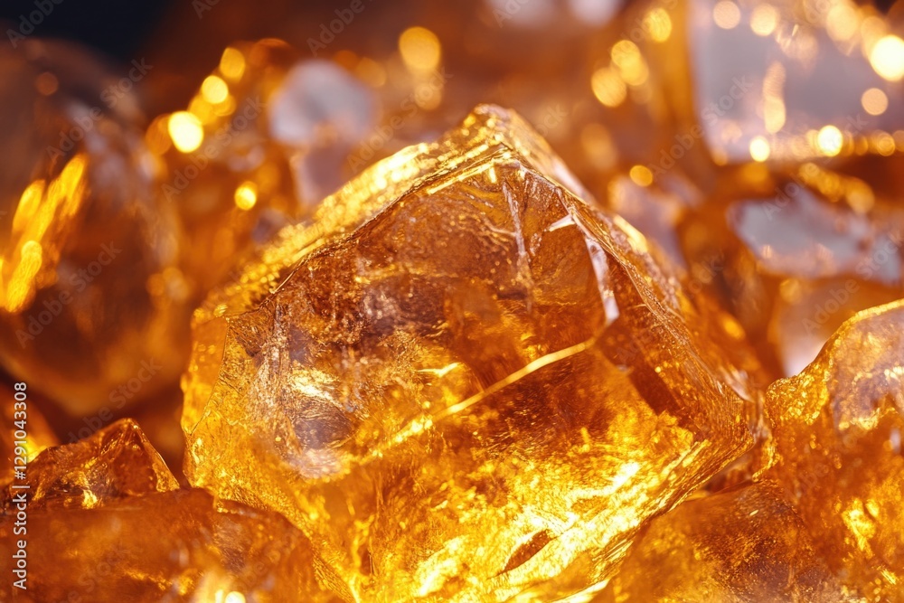 Poster a collection of transparent ice cubes stacked on top of each other, perfect for a cold drink or wint
