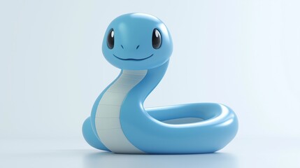 Fototapeta premium 청뱀,캐릭터,을사년,3D,미니멀 