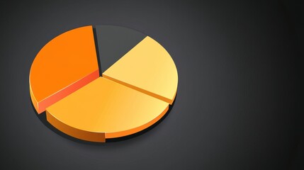Modern Pie Chart Design for Business Data Visualization