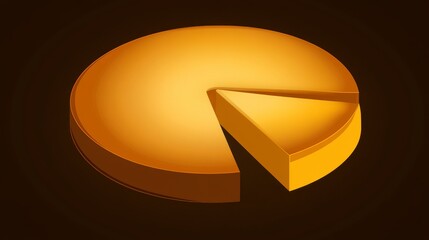 Golden Pie Chart: A Stunning Visual Representation of Business Data