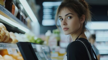 Thief alert in a bakery with employees noticing unusual behavior. Featuring swift response and bakery protection