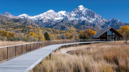 Mountain View Boardwalk Autumn