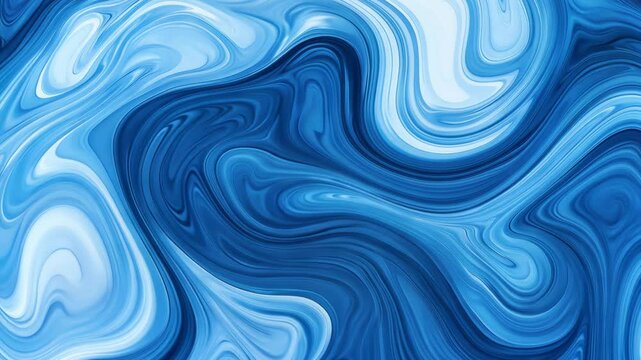 Swirling blue patterns create a calming effect reminiscent of ocean waves at sunset