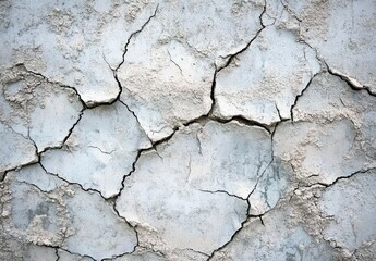 Obraz premium A Close-Up View of Cracked Surface Revealing the Complexity of Drying Earthy Texture