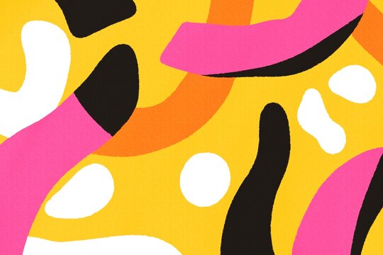 Abstract colors and shapes in a vibrant overlapping composition