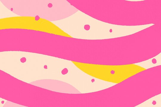 Colorful abstract wave patterns with pink and yellow hues