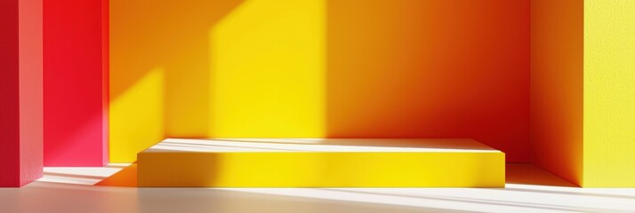 3d background minimalistic mockup with space for text colorful oil painting