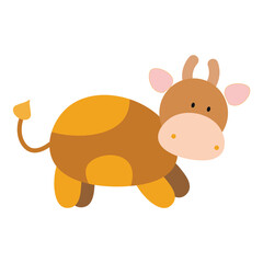 Cute Cartoon Cow Illustration