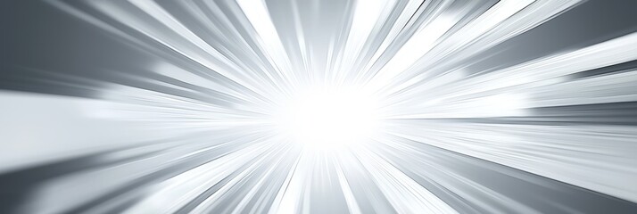 Fototapeta premium 3d background minimalistic mockup with space for text glowing white energy burst