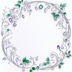 jewelry mockup fine silver and stones