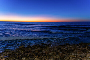 Obraz premium sunrise over the mediterranean sea