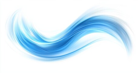 Air flow Isolated PNG and vector isolated. Effect of winter air and wind stream waves effect in blue color. , isolated on white background,  , copy space for text,