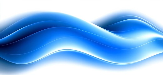 Obraz premium abstract blue wavy gradient background with grain and noise texture for header poster banner backdrop design , isolated on white background, , copy space for text,