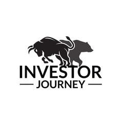 Powerful Bull and Bear logo symbolizing market trends, strength, and strategy. Perfect for financial firms, stock traders, crypto investors, and business branding.

