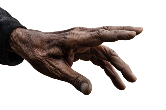 A close-up of an aged hand reaching out, showcasing the beauty of age and experience in human life. - Powered by Adobe
