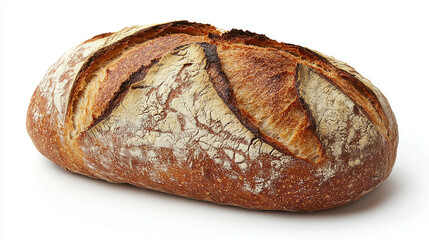 A rustic loaf of sourdough bread with a crispy crust