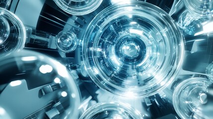 Stunning Futuristic Technology Design: Intricate Geometric Patterns and Modern Technological Innovation