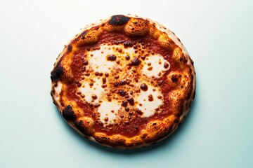 Delicious pizza with golden crust, melted cheese, and vibrant to