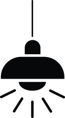 Hanging lamp icon. Lamp Vector illustrationisolated on white background.Premium quality symmbols. flat graphic design.
