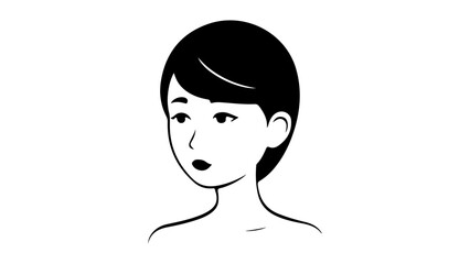 vector illustration of a woman shape silhouette