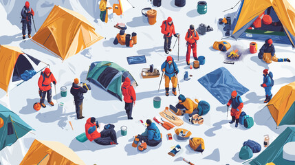 mountaineering camp © Neiroscript