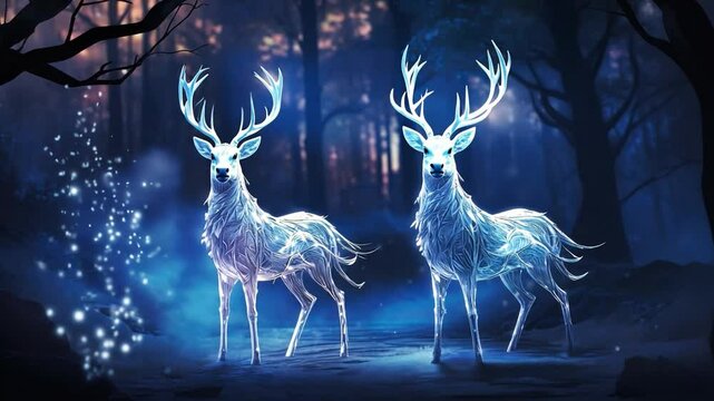 deer in the woods