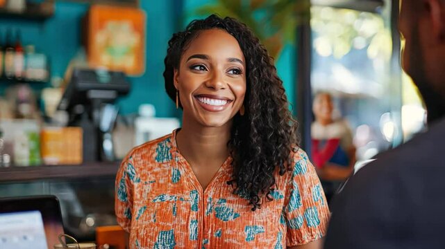 A loyalty program integrated with contactless payments, shown through a seamless customer experience.