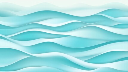 Fototapeta premium Abstract Light Blue Wave Background Design - Modern Graphic Art