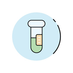 Test Tube Vector icon