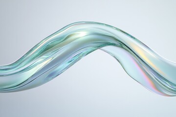 Fluid forms create sense of movement, reflecting light with vibr